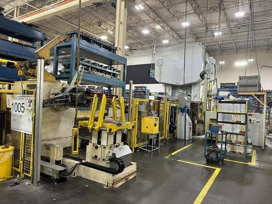 600 Ton, Brown & Boggs #SS2-600-120-60, straight side double crank stamping press, Wintriss SmartPAC Pro - Image 4