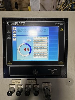 600 Ton, Brown & Boggs #SS2-600-120-60, straight side double crank stamping press, Wintriss SmartPAC Pro - Image 7