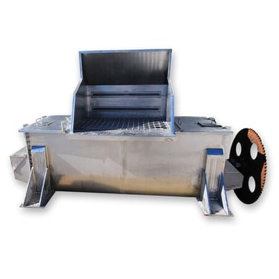 35 cu.ft. Stainless Steel Horizontal Paddle Mixer Blender, 30" W x 78" L x 35" D chamber - Image 1