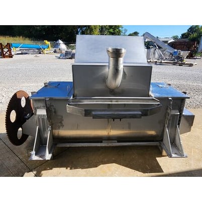 35 cu.ft. Stainless Steel Horizontal Paddle Mixer Blender, 30" W x 78" L x 35" D chamber - Image 2