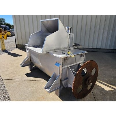 35 cu.ft. Stainless Steel Horizontal Paddle Mixer Blender, 30" W x 78" L x 35" D chamber - Image 3