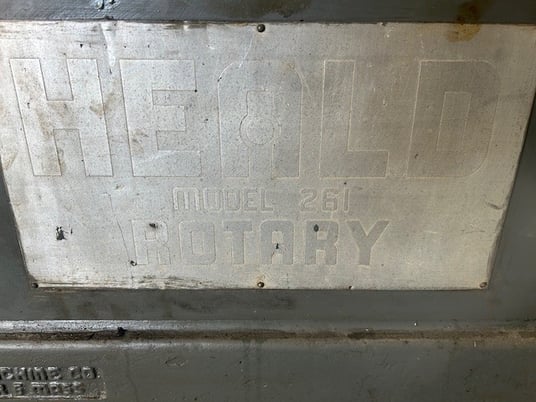 Heald #261, horizontal spindle rotary surface grinder, 17" EMC, 14" x 1" wheel - Image 4