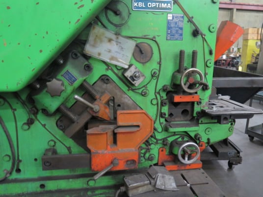 5" x 5" x 1/2" Mubea #KBL-71-5, mechanical ironworker, 71 ton, 6" angles, 5 hp power - Image 7