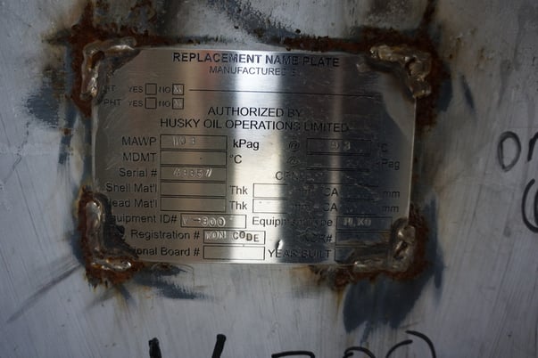 84" x 11' Flare Knockout Drum, 6 bbl, 15 PSI - Image 6