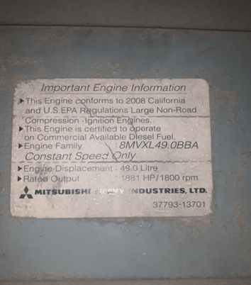 1250 KW Baldor #IDLC1250-2M, trailer mounted, Tier 2, sound attenuated enclosure, 277/480 Volts, 1410 hours - Image 8