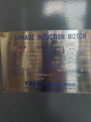 1500 HP Kobelco #KS32LLNB, screw compressor, Teco 5810H engine, 4-stage, 2006 - Image 4