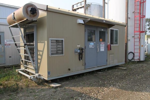 95 HP Mycom #FMG160L-M, screw compressor, Caterpillar G3304NA NG engine, 2002 - Image 1