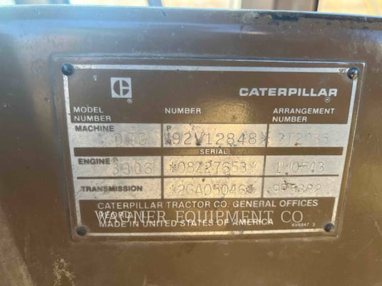 Caterpillar D7G, Crawler Dozer, 6404 hours, S/N: 92V12848, 1985 - Image 6