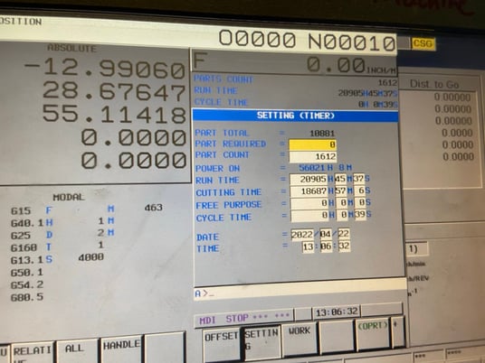 Makino #MCC2013-VG, 6-Axis horizontal machining center, 120 automatic tool changer, 78.7" X, 51.2" Y, 51.2" - Image 7