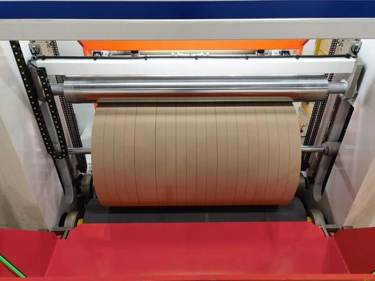 SRC Systems #72TDW, 2-drum winder, 53" rewind diameter, shaftless floor pick up unwind - Image 2