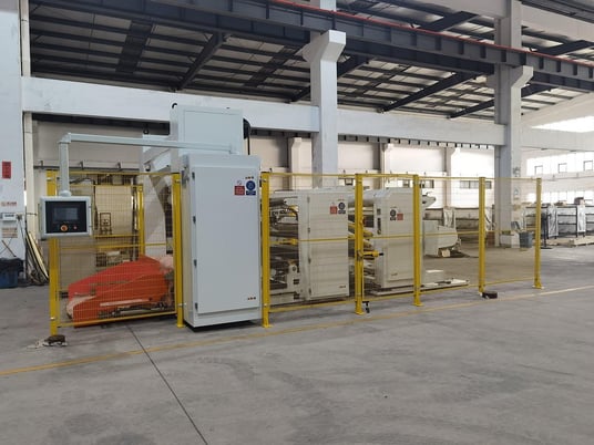 SRC Systems #72TDW, 2-drum winder, 53" rewind diameter, shaftless floor pick up unwind - Image 5