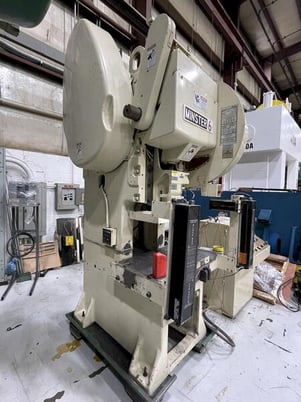 60 Ton, Minster #6SS OBS Flywheel, 5" stroke, 14.5" Shut Height, 2.75" adjust, air clutch & brake, 1998 - Image 5