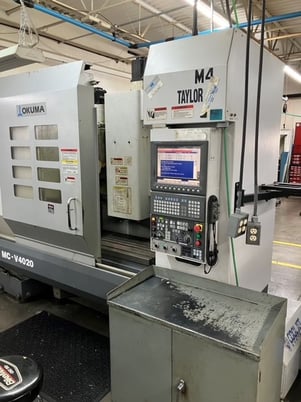 Okuma #MCV-4020, CNC vertical machining center, 20 automatic tool