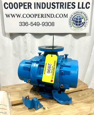 100 psi, Tuthill #4606-A4L3CV2-A3, rotary positive displacement blower, 4" dia. inlet/outlet, 4000 RPM, 2016 - Image 1