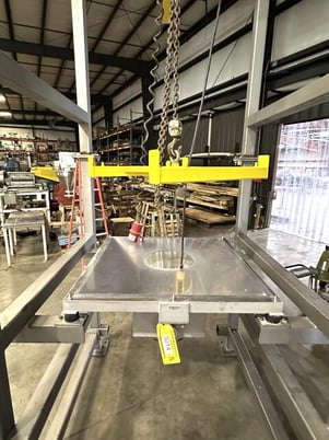 Two Way Control & Metering Bulk Bag Unloader, 2-Ton Hoist, 45" x 45' ' Hopper, 33" x 33" lift device, 4" - Image 6