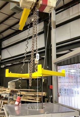 Two Way Control & Metering Bulk Bag Unloader, 2-Ton Hoist, 45" x 45' ' Hopper, 33" x 33" lift device, 4" - Image 9