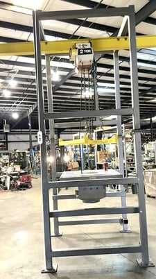 Two Way Control & Metering Bulk Bag Unloader, 2-Ton Hoist, 45" x 45' ' Hopper, 33" x 33" lift device, 4" - Image 10