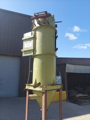 160 sq.ft., Mikropul, Pulse Jet Dust Collector, carbon steel, (16) 4.5" dia. x 96" L Cages - Image 2