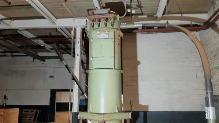 160 sq.ft., Mikropul, Pulse Jet Dust Collector, carbon steel, (16) 4.5" dia. x 96" L Cages - Image 5