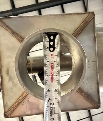 9" diameter x 9' long, Stainless Steel Cut Flight Screw Conveyor, 10" dia. x 9' L Trough, 67.5" Ground to top - Image 10