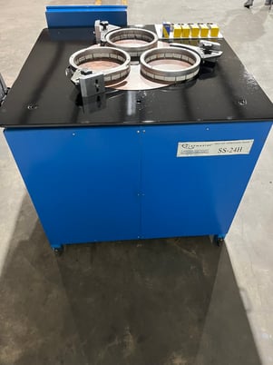 24" Lapmaster, open face, 3 rings (9-3/4" ID), slurry unit, lapping/polishing, extra plate, timer, excellent - Image 2