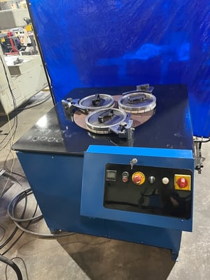 24" Lapmaster, open face, 3 rings (9-3/4" ID), slurry unit, lapping/polishing, extra plate, timer, excellent - Image 7