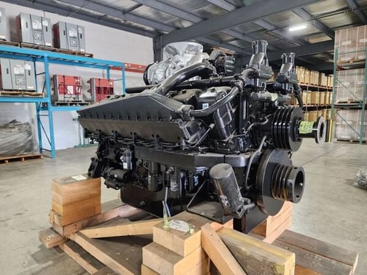 1207 HP Mitsubishi #S12A2-Y1PTA, diesel generator engine, 1800 RPM, new, in stock - Image 2