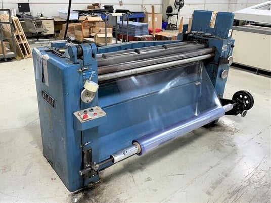 48" Kolbus #SN100, slitter/shear, 12 cutting knives, 1977 - Image 3