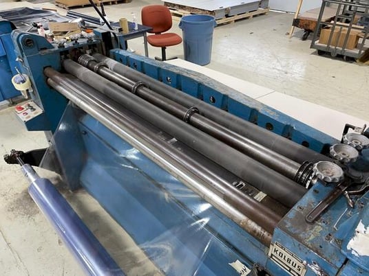 48" Kolbus #SN100, slitter/shear, 12 cutting knives, 1977 - Image 5