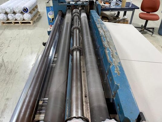 48" Kolbus #SN100, slitter/shear, 12 cutting knives, 1977 - Image 6