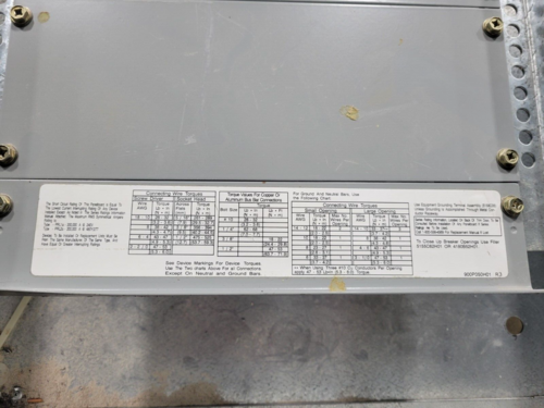 400 Amp. Cutler-Hammer, PRL1a, Pow-R-Line Panelboard, 120/208V., 3Ph, 4W 42 Circuit CTL - Image 5