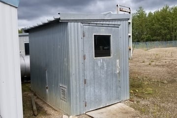 10.5' x 6.5' x 8.5' Brytex, steel storage building, wood floor, 2002 - Image 7
