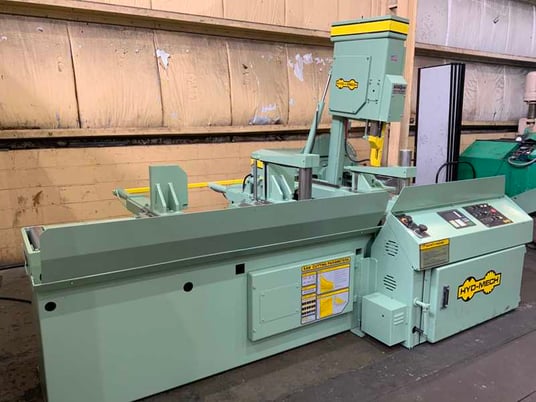 18" x 20" Hyd-Mech #V-18A, automatic vertical band saw, 45&deg; head tilt, 14'11" x 1-1/4" blade, 1998 - Image 5