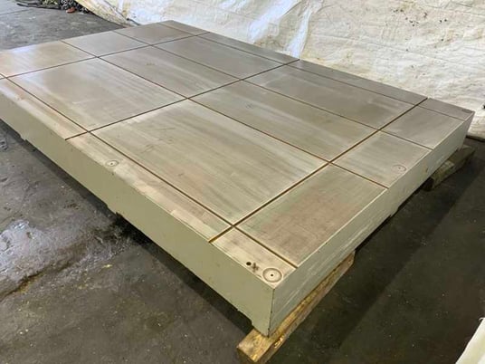 79" x 118" Precision layout table, grooves - Image 3