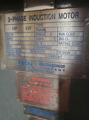 800 HP Ariel #JGJ/4, reciprocating compressor, 2-stage, Teco 5810S, 2005 - Image 5