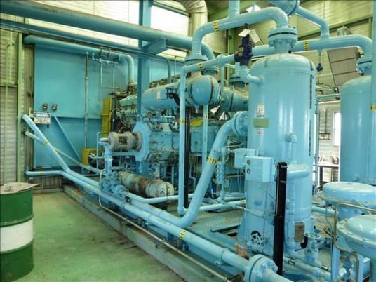 800 HP Gardner Denver #MLEOGB, reciprocating compressor, Waukesha L5792GU engine, Air-X-Changer BEH cooler - Image 6