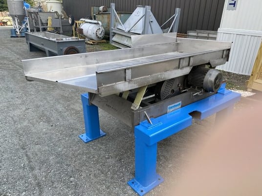30" wide x 5' long, Cardwell #VC-1659-Vibe-O-Vey, Vibrating Conveyor, 5" depth Feed table, 39" discharge - Image 4