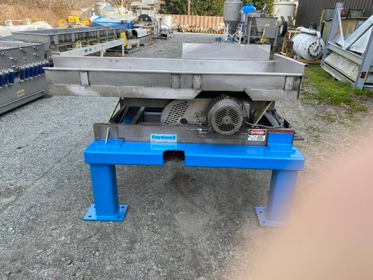 30" wide x 5' long, Cardwell #VC-1659-Vibe-O-Vey, Vibrating Conveyor, 5" depth Feed table, 39" discharge - Image 5
