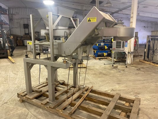 16" wide x 6' long, Meyer #VFII/SF-18-6, SN2132, Stainless Steel Vibratory Feed Conveyor & Hopper, 6" deep - Image 6