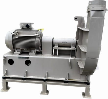 6180 cfm @ 68.2 S.P., Reitz/Phelps, radial fan, 14" dia. inlet, 11" dia. outlet, 150 HP VFD, 3565 RPM, 460 - Image 3