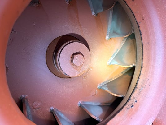 6180 cfm @ 68.2 S.P., Reitz/Phelps, radial fan, 14" dia. inlet, 11" dia. outlet, 150 HP VFD, 3565 RPM, 460 - Image 4