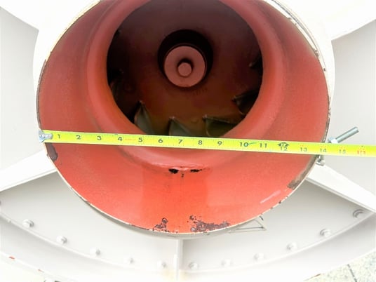 6180 cfm @ 68.2 S.P., Reitz/Phelps, radial fan, 14" dia. inlet, 11" dia. outlet, 150 HP VFD, 3565 RPM, 460 - Image 5