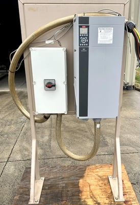 6180 cfm @ 68.2 S.P., Reitz/Phelps, radial fan, 14" dia. inlet, 11" dia. outlet, 150 HP VFD, 3565 RPM, 460 - Image 8