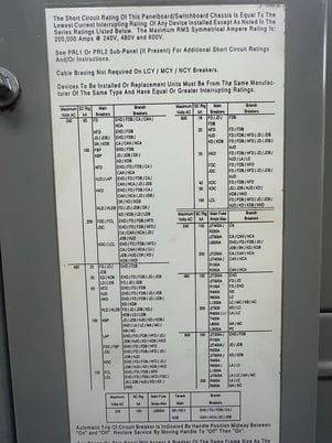 1600 Amp. Westinghouse, Pow-R-Line, Switchboard Panelboard, 3PH 4Wire 480Y/277V., 1993 - Image 3