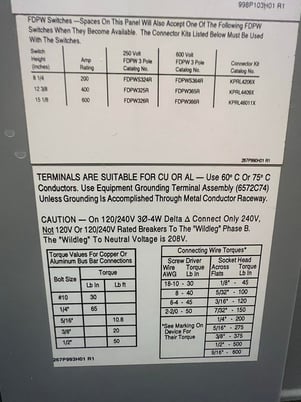1600 Amp. Westinghouse, Pow-R-Line, Switchboard Panelboard, 3PH 4Wire 480Y/277V., 1993 - Image 4
