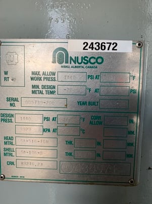 16" Sweet Vertical Separator, 1440 psi - Image 6