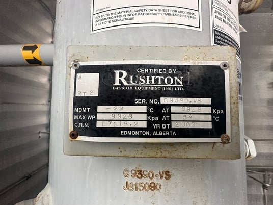 20" Sweet Vertical Separator, 1100 psi - Image 5