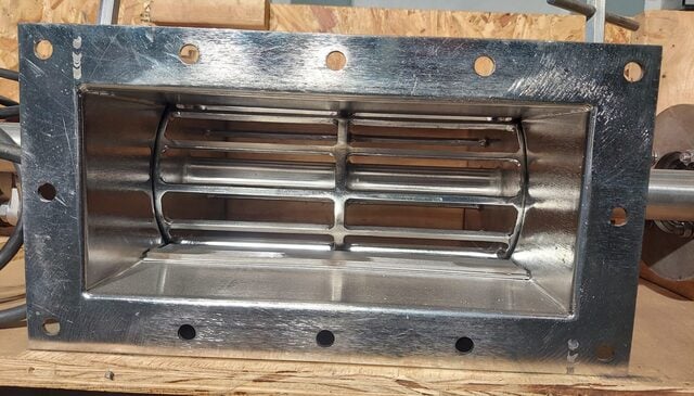 Wyssmont #RCB-612, Rotocage Lumpbreaker, 12" L x 5" W inlet/outlet, 15" L x 8" W flanges, 1/2 HP, 90 V. - Image 3