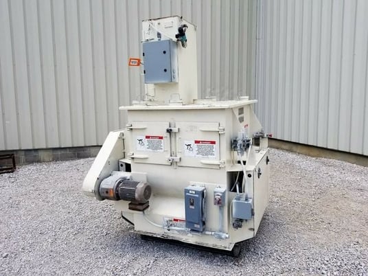 12 cu.ft. American Process #FZM-12, Forberg Fluidized Zone Paddle Mixer, 21" x 16" bin vent, 49.5" x 39.5" - Image 2