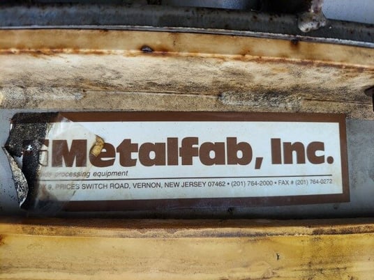 155 cu.ft., Metalfab, Stainless Steel bin, w/60" dia. x 11.5" straight side bin activator, 6' dia. bin, 43" - Image 4